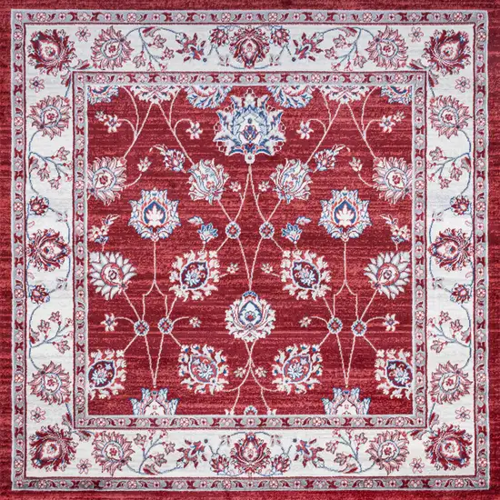 6' Medallion Square Rug Photo 2