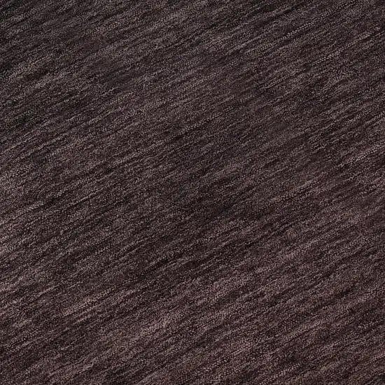 8' Merlot And Charcoal Ombre Washable Round Rug With UV Protection Photo 9