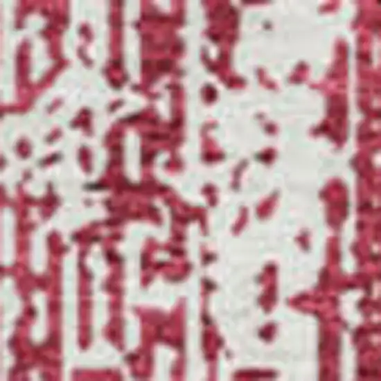 8' Merlot And Ivory Striped Washable Round Rug With UV Protection Photo 3