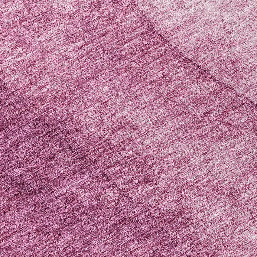 8' Merlot Blush And Pink Round Ombre Washable Indoor Outdoor Area Rug Photo 8