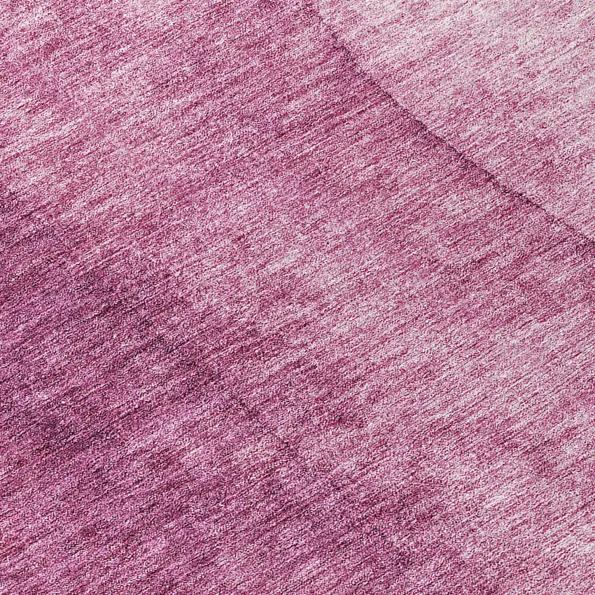 8' Merlot Blush And Pink Round Ombre Washable Indoor Outdoor Area Rug Photo 8