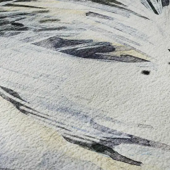 8' Midnight Red And Beige Animal Print Washable Round Rug With UV Protection Photo 8