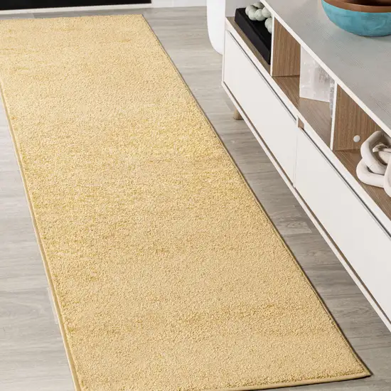 10' Mustard Runner Rug Photo 4