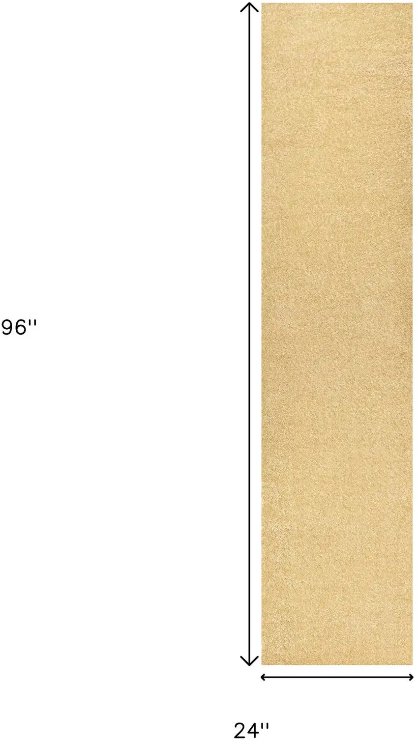 8' Mustard Runner Rug Photo 8
