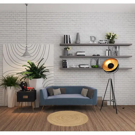 4' Natural Jute Flatweave Handmade Round Rug Photo 1