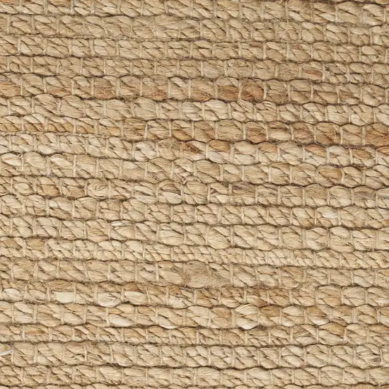 12' Natural Jute Flatweave Handmade Runner Rug Photo 2