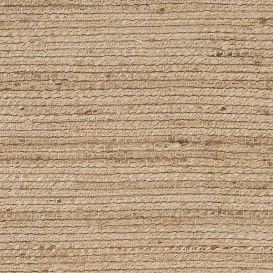 8' Natural Jute Flatweave Handmade Runner Rug Photo 3