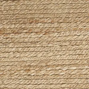 Photo of 8' Natural Jute Flatweave Handmade Runner Rug