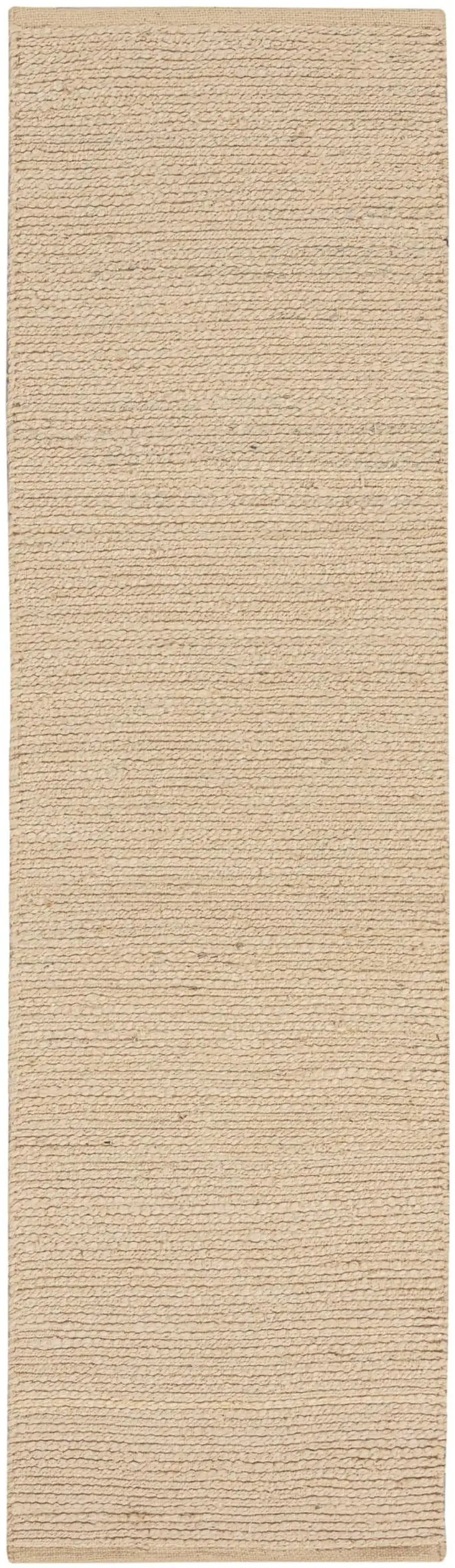 8' Natural Jute Flatweave Handmade Runner Rug Photo 8