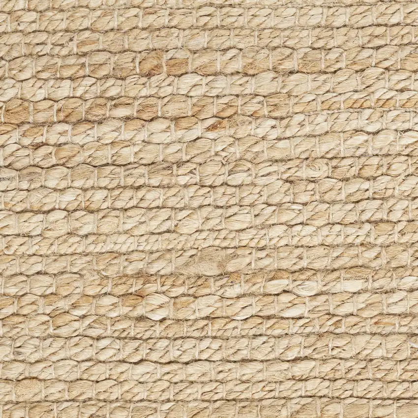 8' Natural Jute Flatweave Handmade Runner Rug Photo 7