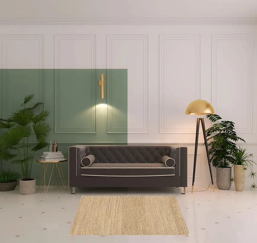 5' Natural Jute Flatweave Handmade Square Rug Photo 1