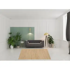 Photo of 8' Natural Jute Flatweave Handmade Square Rug