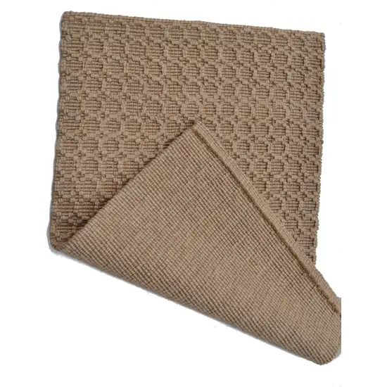 6' Natural Jute Geometric Hand Woven Area Rug Photo 6