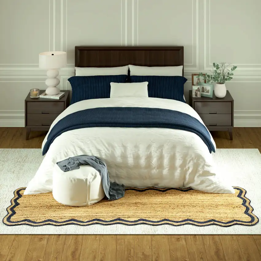 8' Natural Jute Hand Braided Runner Rug Photo 4