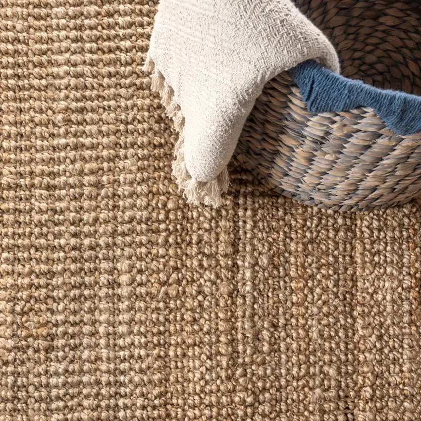 20' Natural Jute Handmade Runner Rug Photo 8