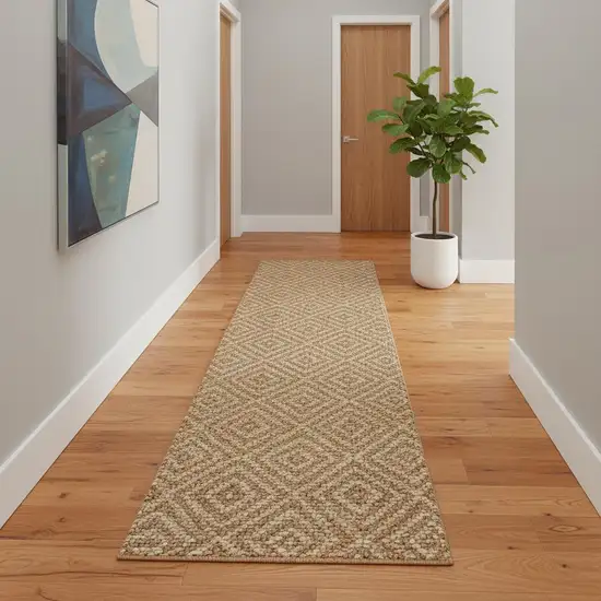 10' Natural Jute Handmade Runner Rug Photo 2