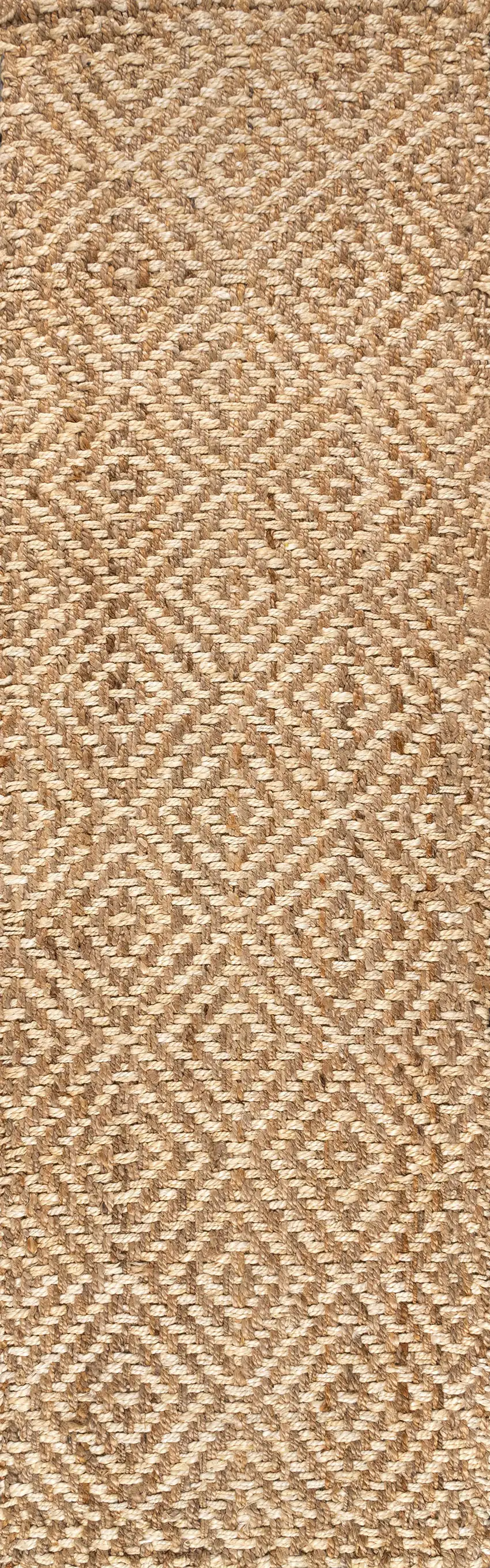 10' Natural Jute Handmade Runner Rug Photo 1