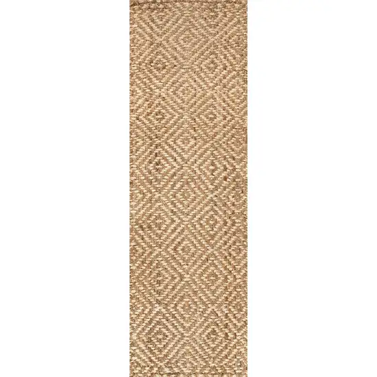 12' Natural Jute Handmade Runner Rug Photo 1