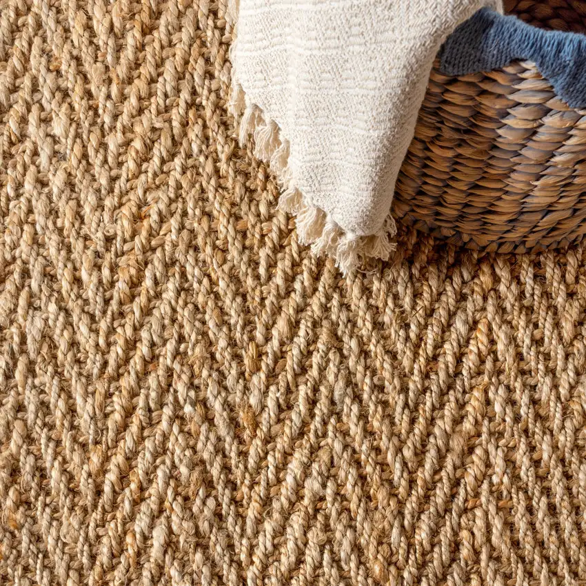 12' Natural Jute Handmade Runner Rug Photo 5