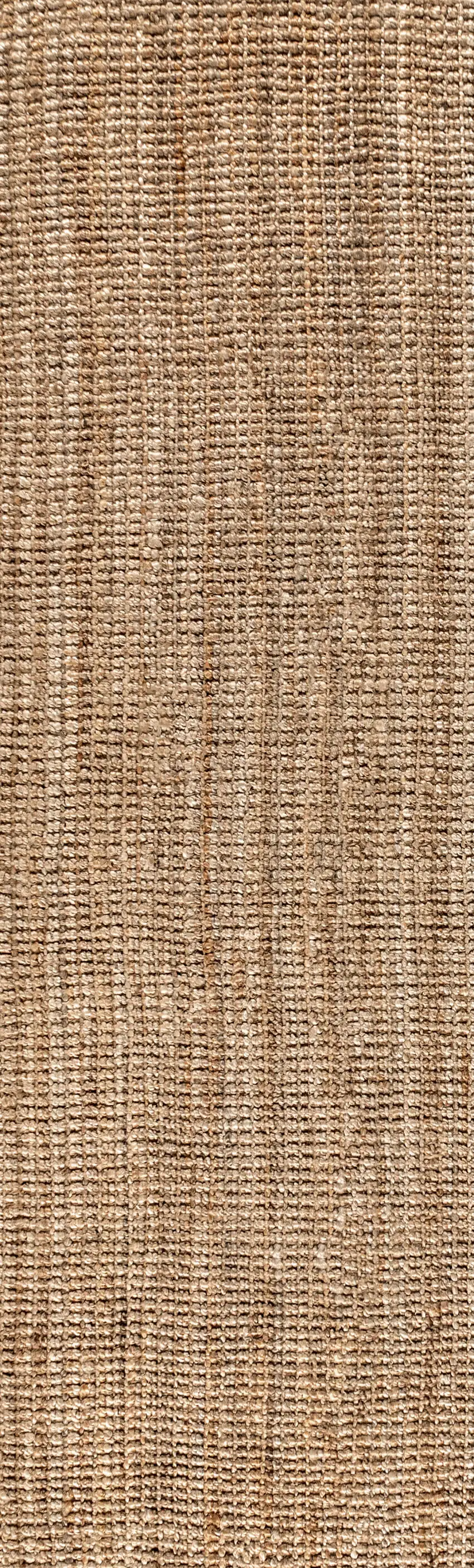 8' Natural Jute Handmade Runner Rug Photo 4