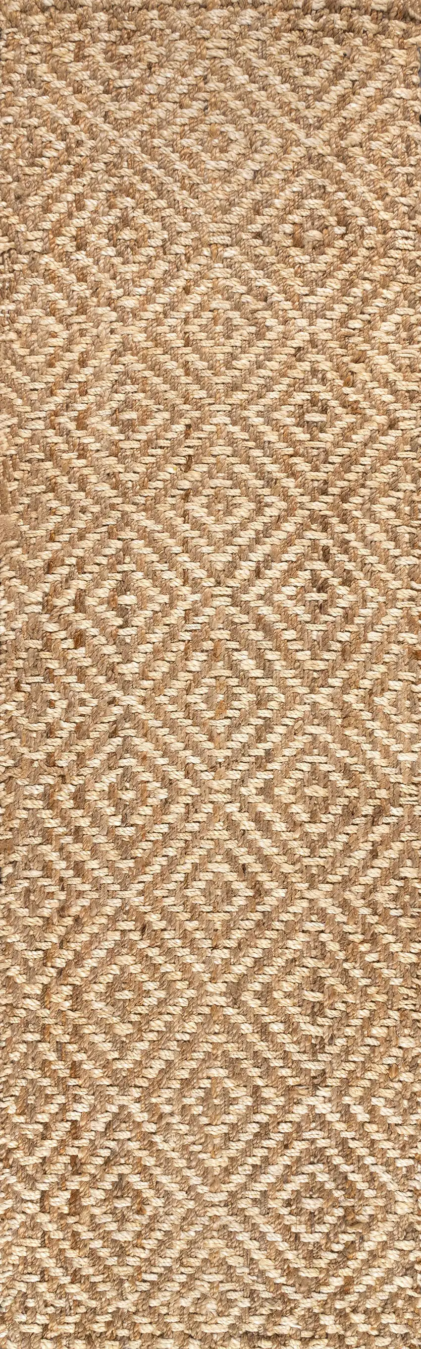 8' Natural Jute Handmade Runner Rug Photo 3