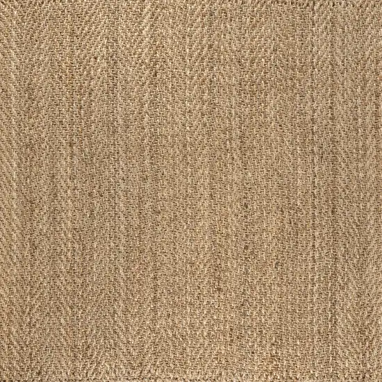 6' Natural Jute Handmade Square Rug Photo 1