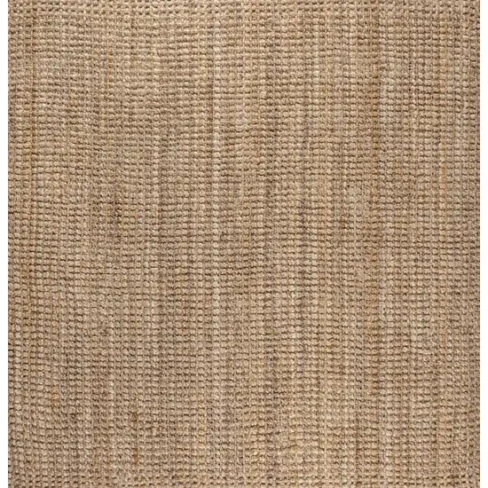 6' Natural Jute Handmade Square Rug Photo 1
