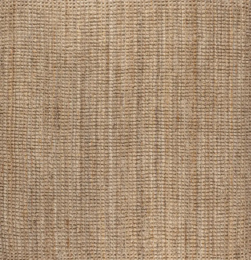 6' Natural Jute Handmade Square Rug Photo 1