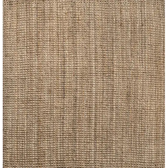 6' Natural Jute Handmade Square Rug Photo 1