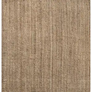Photo of 7' Natural Jute Handmade Square Rug