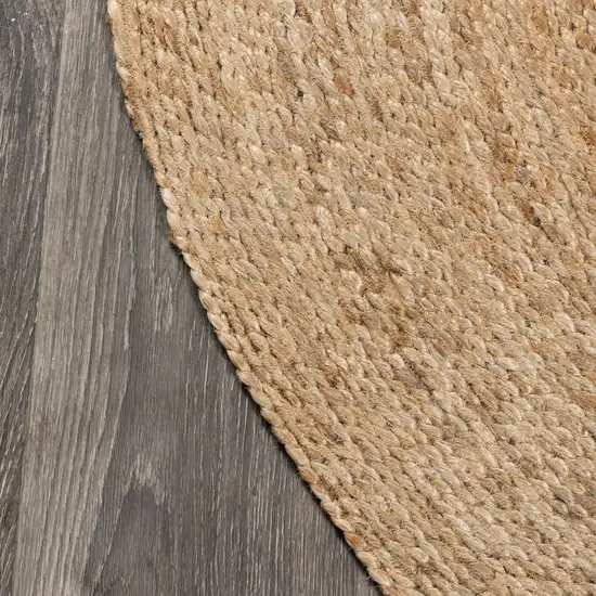 4' Natural Jute Round Rug Photo 8
