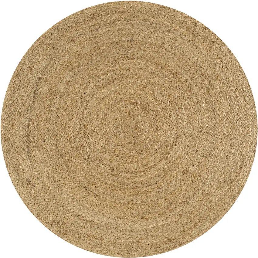4' Natural Jute Round Rug Photo 1