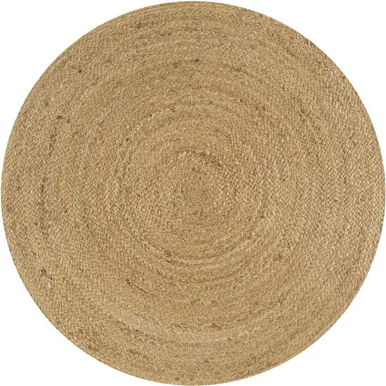 5' Natural Jute Round Rug Photo 1