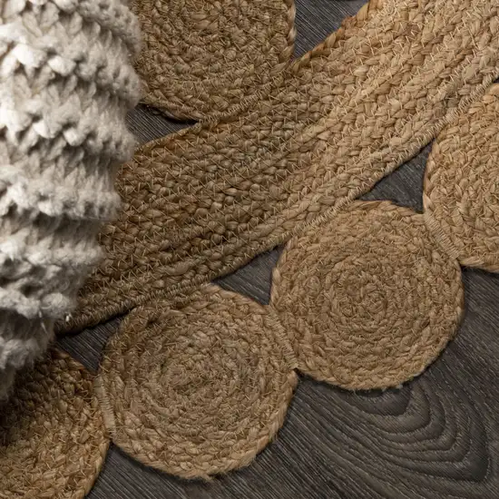 3' Natural Jute Round Rug Photo 9