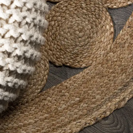 3' Natural Jute Round Rug Photo 8