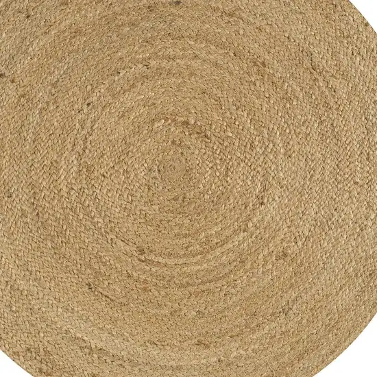 3' Natural Jute Round Rug Photo 2