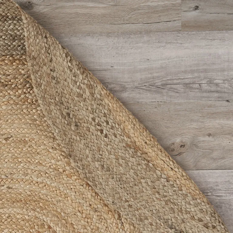 7' Natural Toned Oval Shaped Area Rug Photo 4