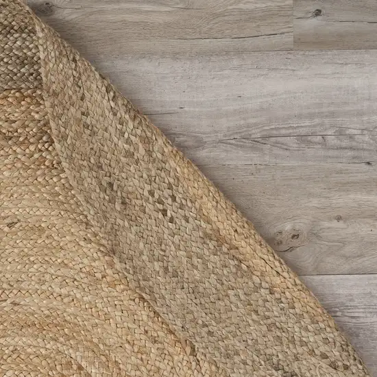 7' Natural Toned Oval Shaped Area Rug Photo 4