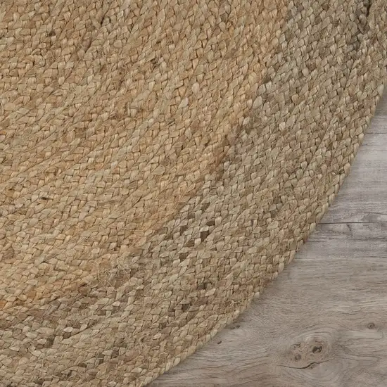 7' Natural Toned Oval Shaped Area Rug Photo 6