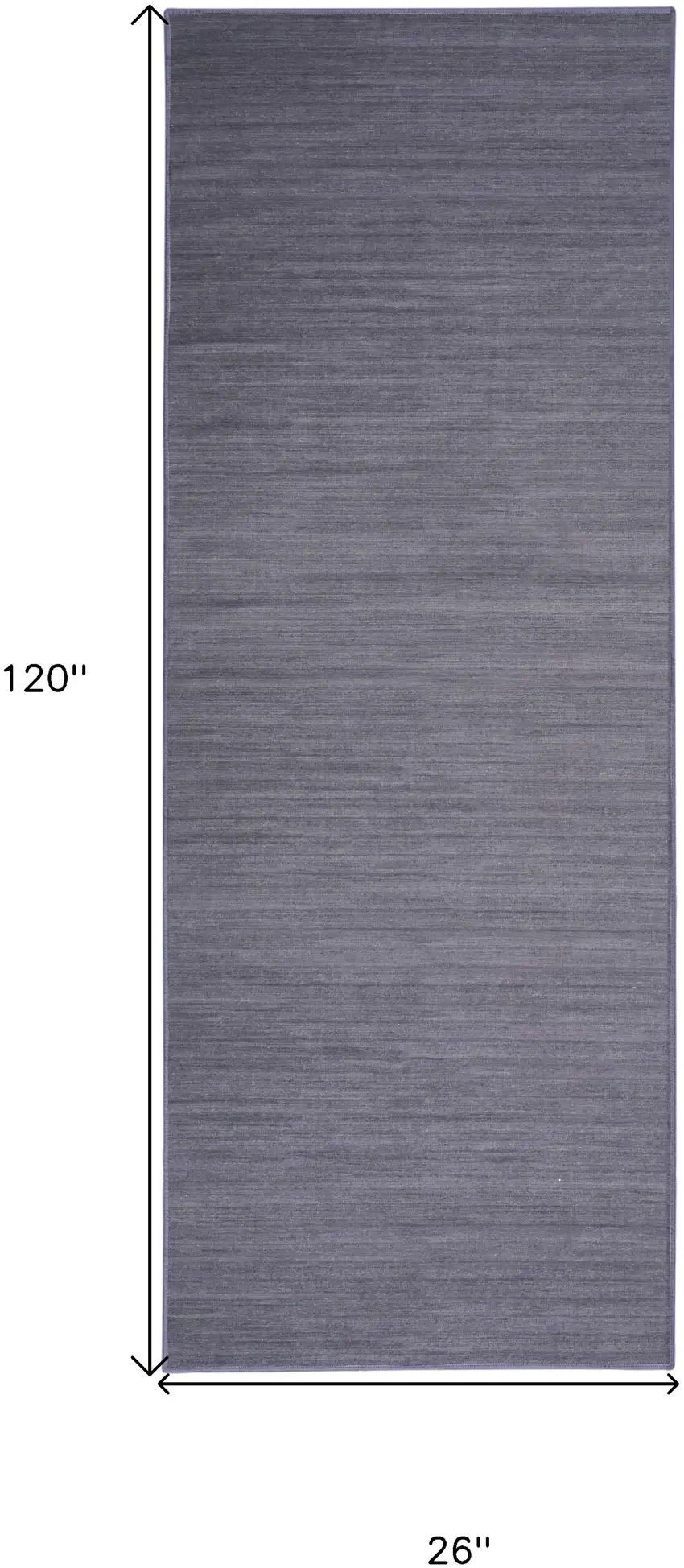 10' Navy Blue Abstract Washable Runner Rug Photo 3