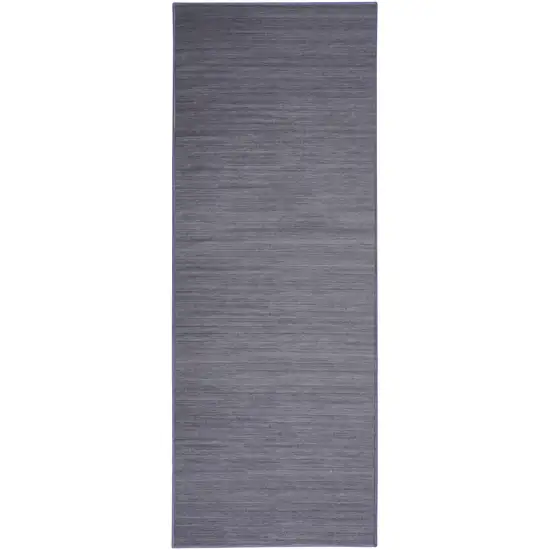 10' Navy Blue Abstract Washable Runner Rug Photo 1