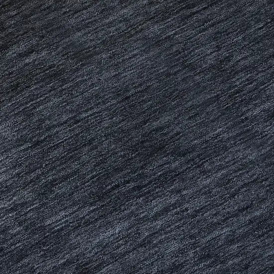 8' Navy Blue And Charcoal Ombre Washable Round Rug With UV Protection Photo 9