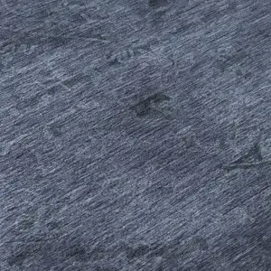 Photo of 8' Navy Blue And Gray Medallion Washable Round Rug With UV Protection