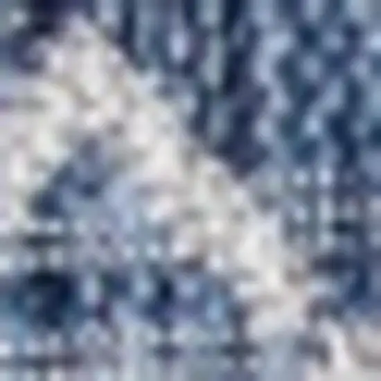 8' Navy Blue And Light Gray Square Trellis Indoor Outdoor Area Rug Photo 2