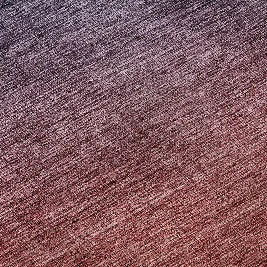 8' Navy Blue And Red Ombre Washable Round Rug With UV Protection Photo 9