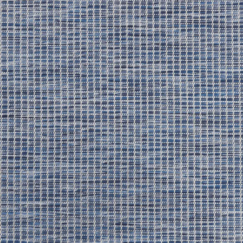 12' Navy Blue Power Loom Runner Rug Photo 9