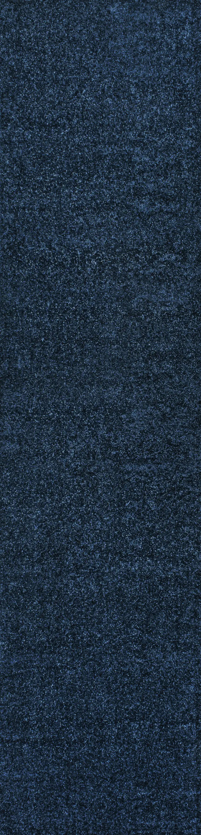 8' Navy Blue Runner Rug Photo 1