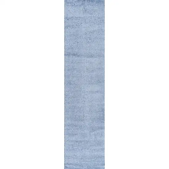 8' Navy Blue Runner Rug Photo 4