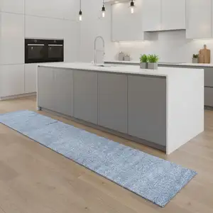 Photo of 8' Navy Blue Runner Rug