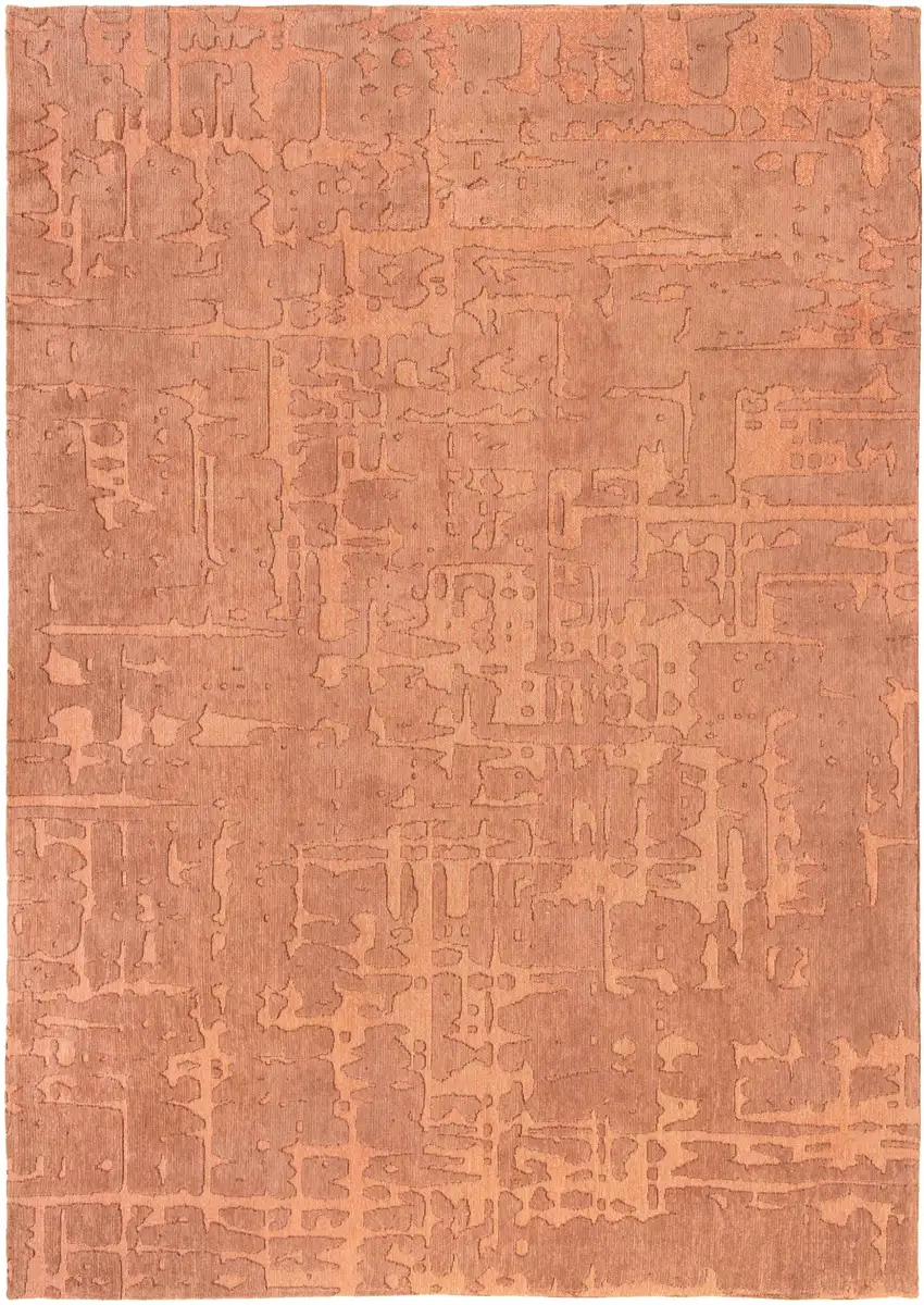 10' Orange Abstract Non Skid Area Rug Photo 5